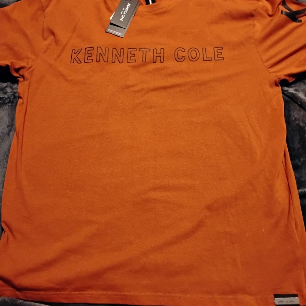 Kenneth Cole Orange Short Sleeve Tee